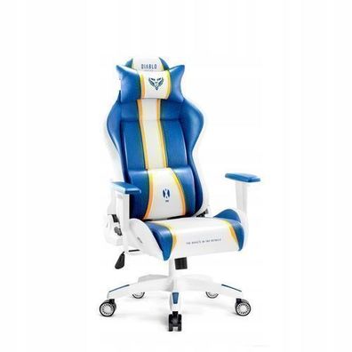Diablo X-One 2.0 Gaming Stuhl Bürostuhl Schreibtischstuhl Aqua Blue Small