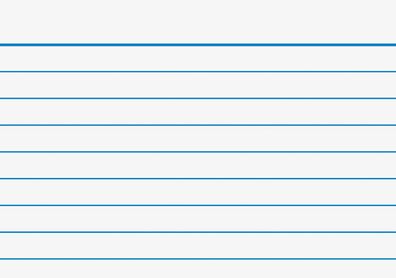 Brunnen 102289100 Karteikarten A8 liniert, 7 mm Zeilenabstand, blaue Kopflinie, blaue