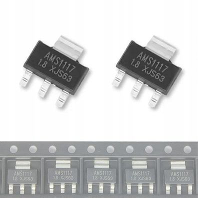 Rosfix Spannungsregler AMS1117 5V 1A – SMD SOT223 | 2 Stück Set