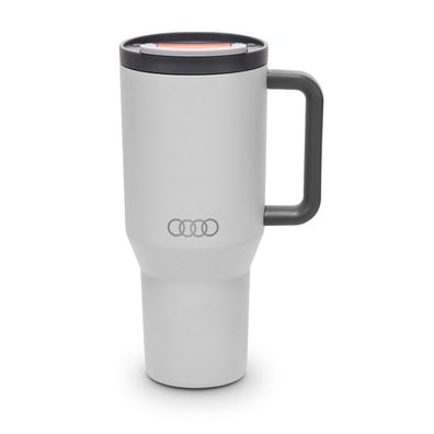 Original Audi Thermobecher Isolierbecher Strohhalm Trinkflasche Logo 950ml 3292500200