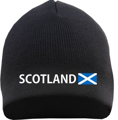 Scotland Beanie Mütze - Bestickt - Strickmütze Wintermütze - Größe: