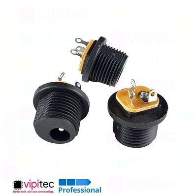 DC Buchse für 5,5x2,1 Hohlstecker THT 5,8x2 30V 0,5A Barrel Jack DC-021-2.0A