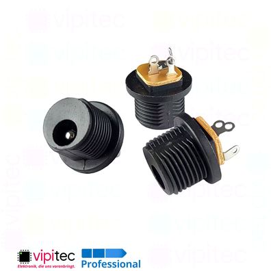 DC Buchse für 5,5x2,5 Hohlstecker THT 5,8x2,5 30V 0,5A Barrel Jack DC-021-2.5A