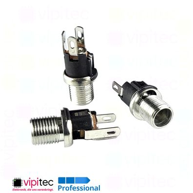 DC Buchse für 5,5x2,5 Hohlstecker THT 5,6x2,5 30V 0,5A Barrel Jack DC-025BM-2.5A
