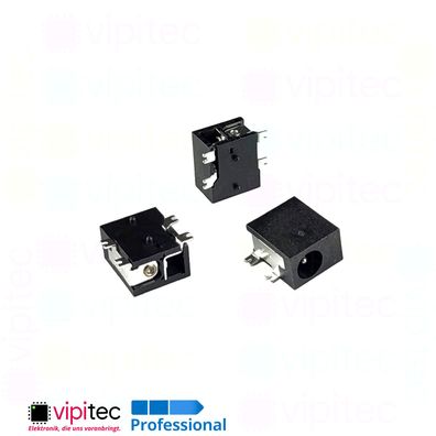 DC Buchse für 3,5x1,1 Hohlstecker THT 3,9x1 30V 0,5A Barrel Jack DC-033-1.0A