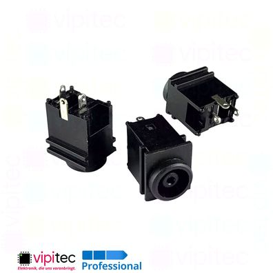 DC Buchse für 4,3..6x1,4 Stecker THT 7x1,4 30V 0,5A Barrel Jack DC-037-1.5A