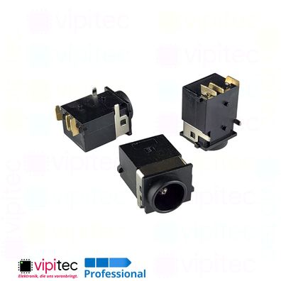 DC Buchse für 5,5x2,5 Stecker THT 7,7x2,5 24V 5A Barrel Jack DC-194-2.5A