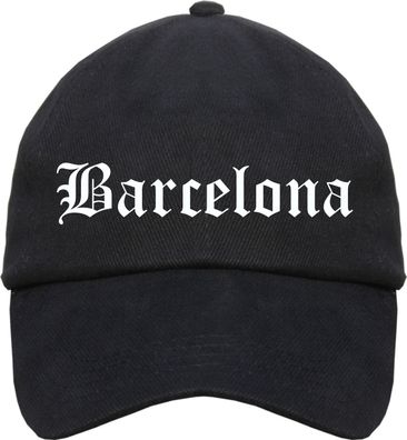 Barcelona Cappy - Altdeutsch bedruckt - Schirmmütze Cap - Größe: Einheit