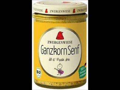Zwergenwiese 3x Ganzkorn Senf 160ml