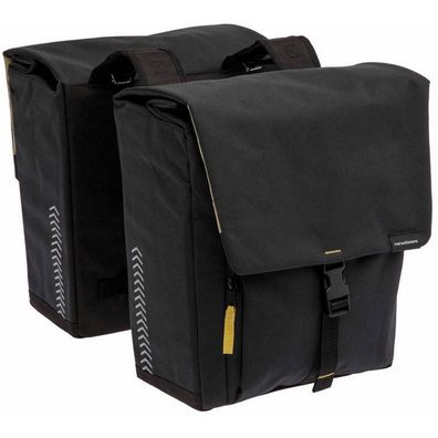 Doppelte Fahrradtasche New Looxs Tulum 32 Liter 35 x 17 x 37 cm (2x) - Schwarz