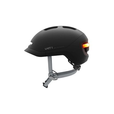 Unit 1 - NEON-SE-L-schwarz-V1 - Fahrradhelm mit Smart-Funktionen - schwarz - Gr. L