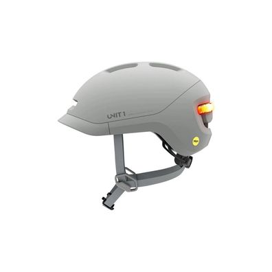 Unit 1 - NEON-MIPS-M-SGRY-V1 - MIPS Fahrradhelm mit Smart-Funktionen - hellgrau