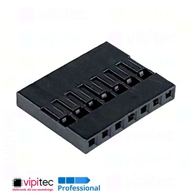 1x7 Gehäuse | 7-polig für Crimpkontakt Dupont Connector Housing Jumper Stecker