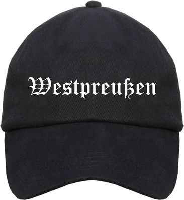 Westpreußen Cappy - Altdeutsch bedruckt - Schirmmütze Cap - Größe: Einhe