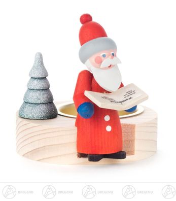 Teelichthalter mit Weihnachtsmann BxHxT 7,5 cmx7 cmx9 cm NEU Erzgebirge