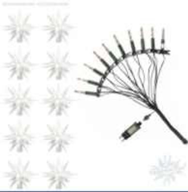 Sternenkette A1s (10 teilig) weiß