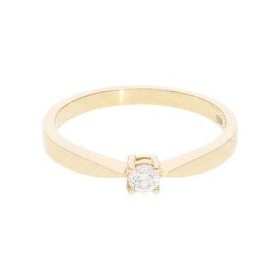 JuwelmaLux Ring 585 Gelbgold mit Brillant JL10-07-1382
