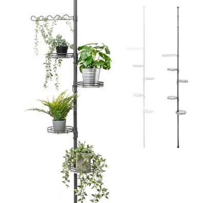 bremermann Teleskop-Blumenregal mit 4 Ablagen, höhenverstellbar