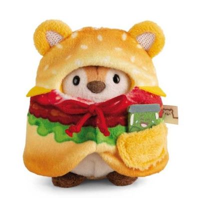 Nici mymochi Kuscheltier Tiger Tiggy mit Gurkenglas und Hamburgerkostüm in Geschenkbo