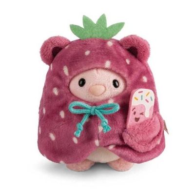 Nici mymochi Kuscheltier Hase Pibu mit Softeis und Erdbeerkostüm in Geschenkbox