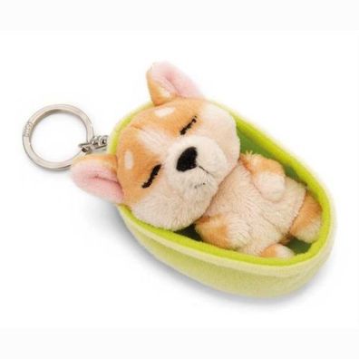 Nici Schlüsselanhänger Sleeping Pets Hund Welsh Corgi NICI GREEN