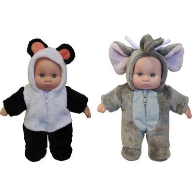 AMIA Weichpuppe 20 cm im Tieroutfit sortiert