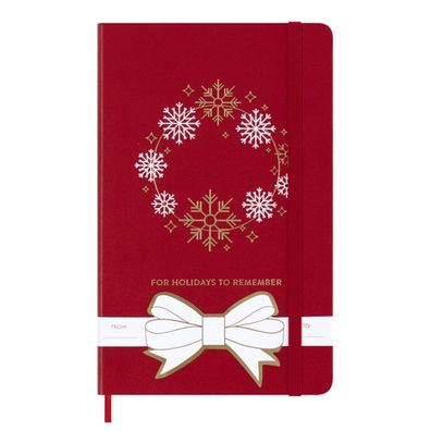 Moleskine Notizbuch Holiday-Edition rot / Hardcover / Large / Liniert