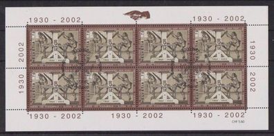 Schweiz 2002 gestempelt Klb. MiNr. 1807 Wertzeichendruckerei der Post in Bern