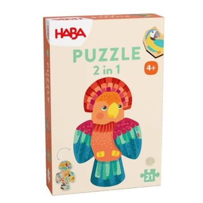 Haba Puzzle 2 in 1 - Papagei
