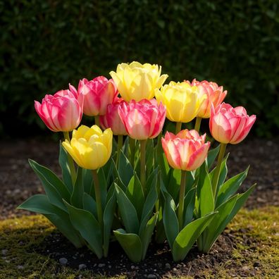 Exotenherz Blumenzwiebeln - Tulpen Tulipa Foxtrot Mix (12 Stück) Durchmesser 11-12cm