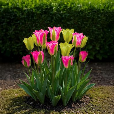 Exotenherz Blumenzwiebeln - Tulpen Tulipa Strawberry Lemonade (12 Stück) Durchmess