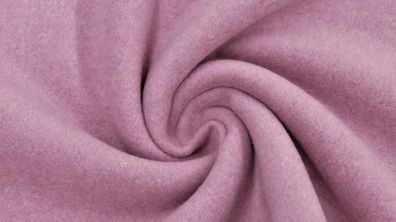 Meterware, Preis pro 0,5 lfdm: Baumwollfleece, altrosa melange, 150 cm breit