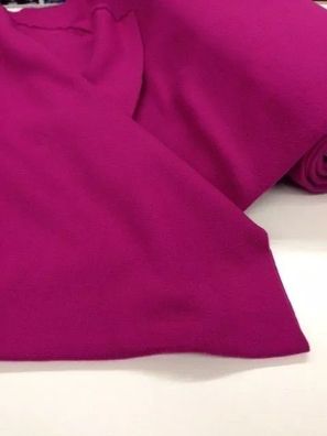 Meterware, Preis pro 0,5 lfdm: Baumwollfleece, erika / brombeer, 155 cm breit
