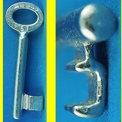 Börkey - Zimmertür Einsteckschloss Schlüssel 945 System Fliether (KFV) Profil 51