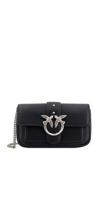 Pinko Bag Love One Pocket Birds Black