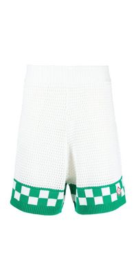 Casa Blanca Faux Crochet Cotton Shorts