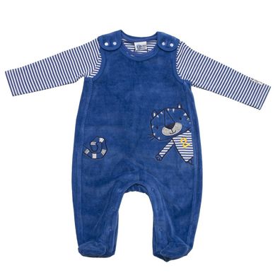 Eltern by Salt & Pepper Jungen / Baby Playsuit / Strampler blau