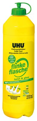 UHU 46000 Vielzweckkleber flinke Flasche ReNATURE Nachfüllflasche ohne Lösungsmittel