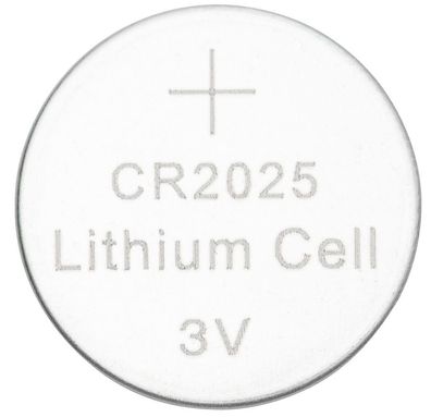 Q-Connect® KF14559 Knopfzellen-Batterie Lithium CR2025 3Volt - 4 Stück