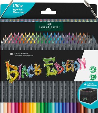 FABER Castell 116411 Black Edition Bunstift - 100er Kartonetui