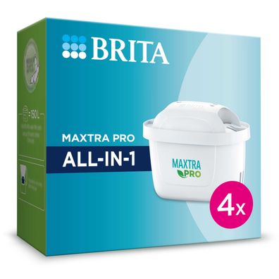 BRITA® 122027 Wasserfilter-Kartusche MAXTRA PRO ALL-IN-1 - 4 Kartuschen