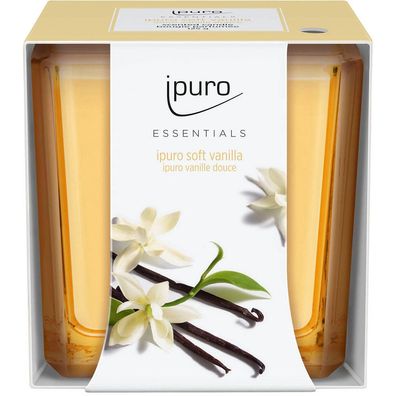 ipuro IFC2207 Duftkerze Soft Vanilla gelb Vanilla