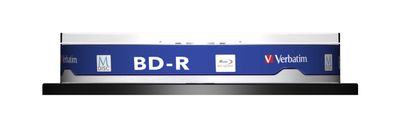 Verbatim 43825 1x10 Verbatim M-Disc BD-R BluRay 25GB 4x Speed Cakebox printable