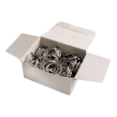 100x WEDO 2623030 Schlüsselring Ø 30mm Metall silber