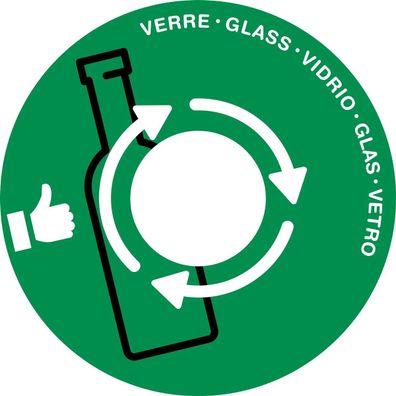 Cep 1009330031 Papierkorb Deckel - Ø 380 mm, grün für Glas