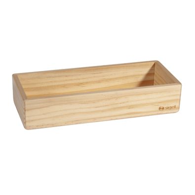 SIGEL BA400 Holz-Stifteschale - 17,5 x 4 cm, beige, magnetisch