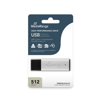 MediaRange MR1904 USB 3.0 Hochleistungs Speicherstick, 512GB