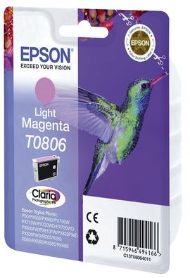 Epson C13T08064011 Original Epson Tintenpatrone magenta hell (C13T08064011, T0806, 08