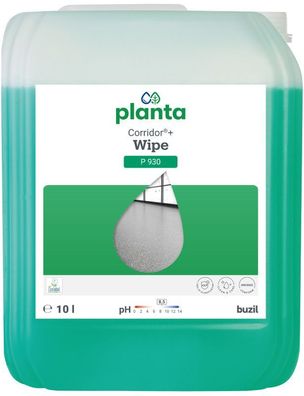buzil 125793005 Bodenreiniger Planta P930 Corridor Wipe - 10 Liter Kanister, ökologis