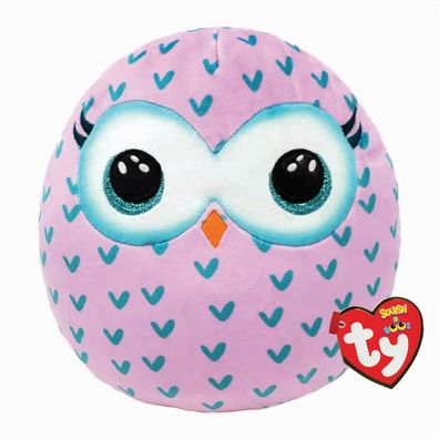 ty 39217 Plüschfigur Kissen Squsih-A-Boos -Eule Winks, 20 cm